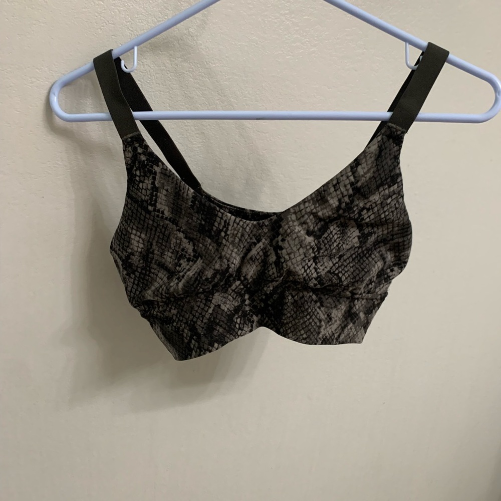 Offline by Aerie Snakeskin Print Sports Bra